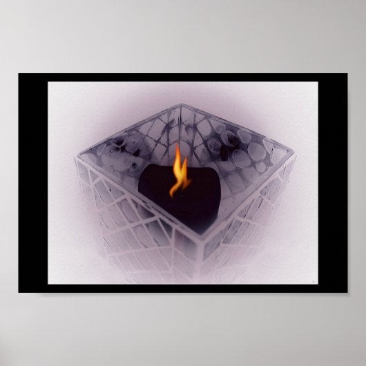Poster flamme clignotante (Devant)