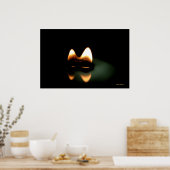 Poster flamme de bougie (Cuisine)
