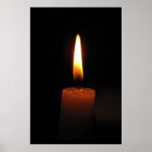 Poster flamme de bougie (Devant)