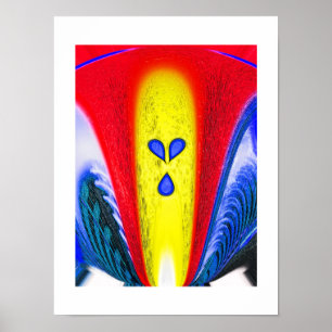 Poster Flamme dorée