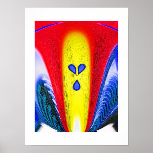 Poster Flamme dorée (Devant)