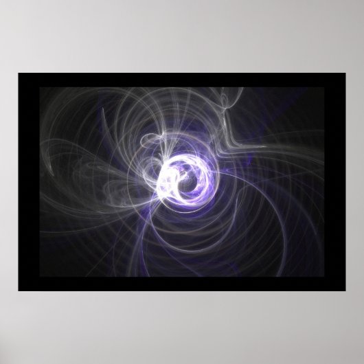 Poster Flamme fractale : Cercles de lumière (Devant)