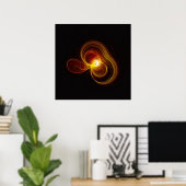 Poster Flamme fractale : Onde d'âme/Implosion (Bureau à domicile)