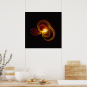 Poster Flamme fractale : Onde d'âme/Implosion (Cuisine)