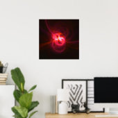 Poster Flamme fractale : Opale I (Bureau à domicile)