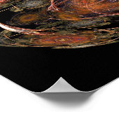 Poster flamme fractale : terre (Coin)
