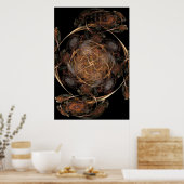 Poster flamme fractale : terre (Cuisine)