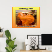 Poster Flamme Juin (Bureau à domicile)