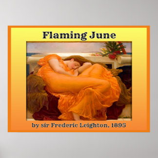 Poster Flamme Juin
