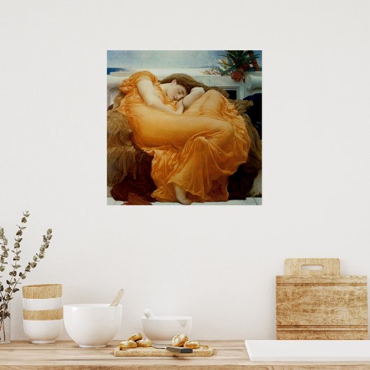 Poster Flamme Juin (Cuisine)