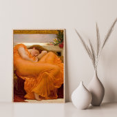 Poster Flamme Juin par Frederic Leighton Orange Fine Art