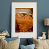 Poster Flamme Juin par Frederic Leighton Orange Fine Art