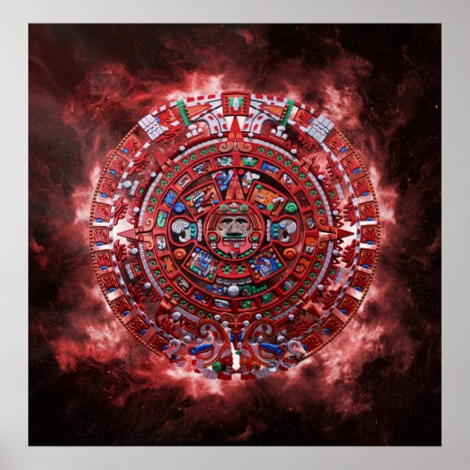 Poster Flamme Mayan Calender (Devant)
