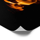 Poster Flamme orange (Coin)