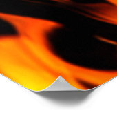 Poster Flamme orange (Coin)