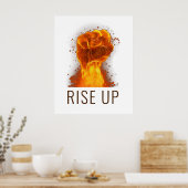 Poster Flamme première montée (Cuisine)
