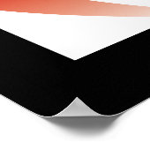 Poster Flamme Rouge Yoga & Moderne Zen Calligraphie Om Au (Coin)