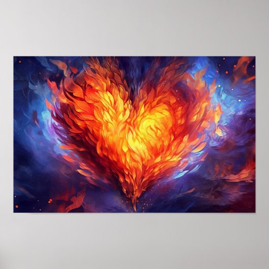 Poster Flamme sacrée de l'amour (Devant)