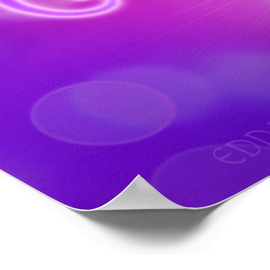 Poster Flamme violette / Feu violet (Coin)