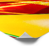 Poster Flammes à tiges chaudes (Coin)