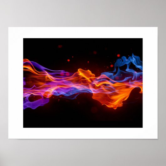 Poster Flammes d'affiche (Devant)