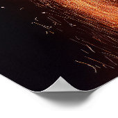 Poster Flammes de bonfire étincelles Photographie d'origi (Coin)