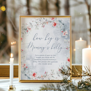 Poster Flammes de neige hivernales quelle taille est le j