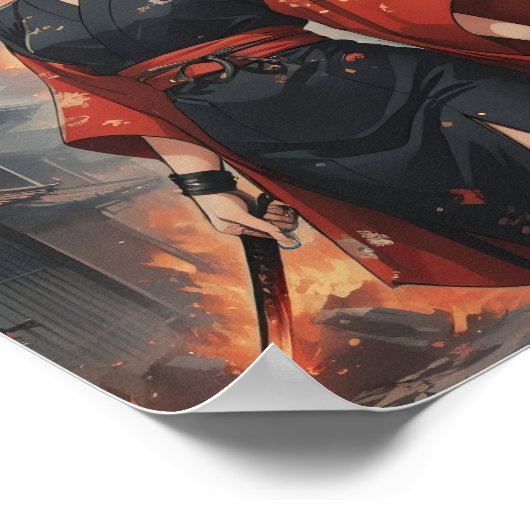 Poster flammes de résolution 3 (Coin)