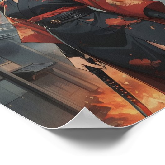 Poster flammes de résolution 4 (Coin)