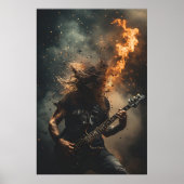 Poster Flammes de Rockstar (Devant)