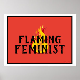 Poster Flammes féministes flamboyantes RBG Flames 20