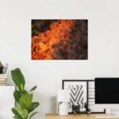 Poster Flammes Flammes Chaleur Photographie Art Imprimer  (Bureau à domicile)