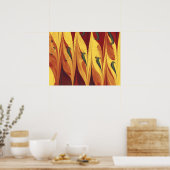 Poster Flammes fractales (Cuisine)