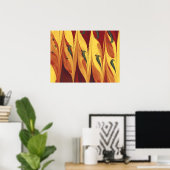 Poster Flammes fractales (Bureau à domicile)