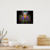Poster Flammes fractales Deva (Cuisine)