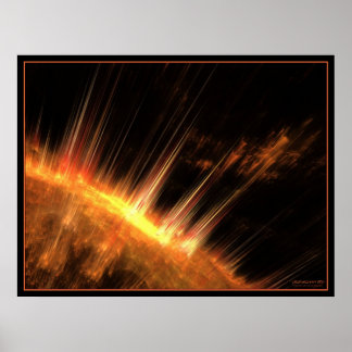 Poster flammes solaires