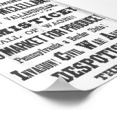 Poster Flanc 1864 d'élection (Coin)