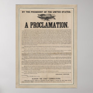 Poster Flanc préliminaire de proclamation d'émancipatio