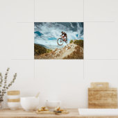 Poster Flâner en descente sur un VTT (Cuisine)