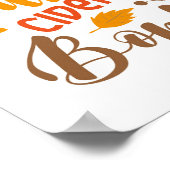 Poster Flannels Hay Rides Citrouille cidre Feuilles Bonfi (Coin)