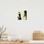 Poster Flapper Deco vintage 1920 2 - Personnaliser (Cuisine)