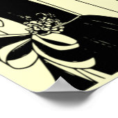 Poster Flapper Deco vintage 1920 2 - Personnaliser (Coin)