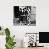 Poster Flapper Girls, Cloche Casquettes 1920 (Bureau à domicile)