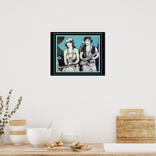 Poster "Flapper Jazz" 16 x 20 (Cuisine)