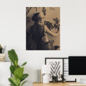 Poster Flapper Mode - 1920s Robe et coiffure (Bureau à domicile)