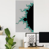 Poster Flares de menthe sur une étoile lointaine Fractal  (Bureau à domicile)