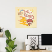 Poster Flash Chibi | Trop Rapide Pour Les Naps (Bureau à domicile)