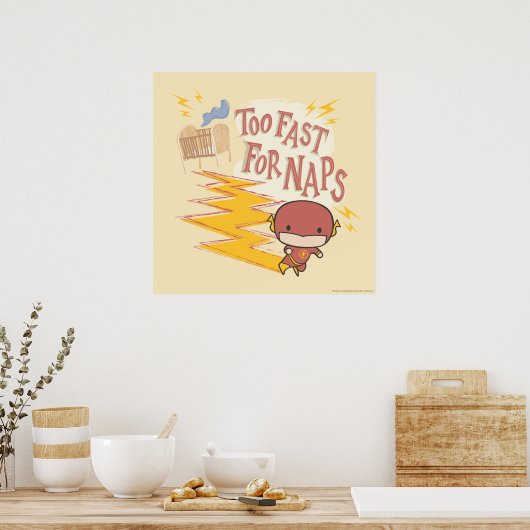 Poster Flash Chibi | Trop Rapide Pour Les Naps (Cuisine)