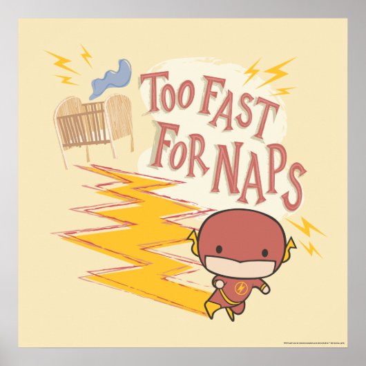 Poster Flash Chibi | Trop Rapide Pour Les Naps (Devant)