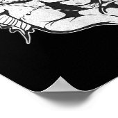 Poster Flash Cupide de tatouage noir (Coin)